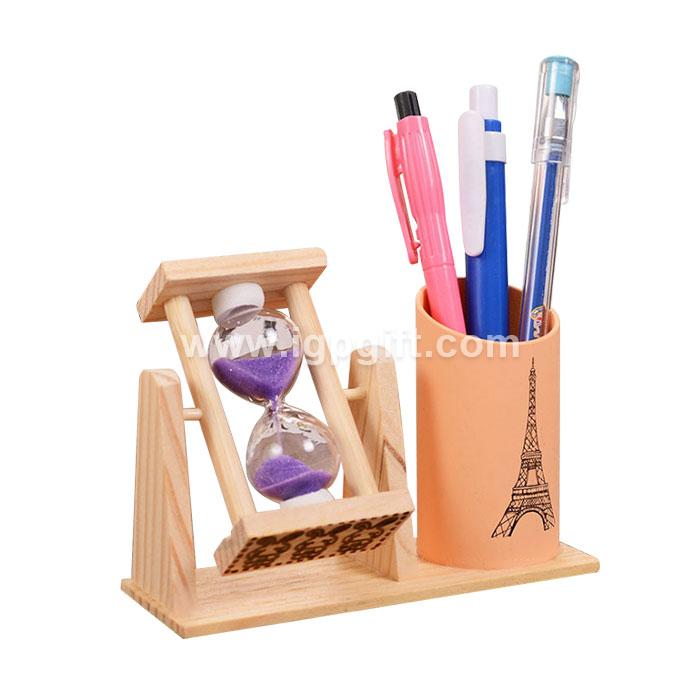 IGP(Innovative Gift & Premium) | Sand glass wooden pen container