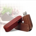 Wooden Rotate USB Flash Drive