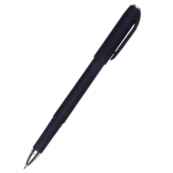黑色橡膠桿中性筆