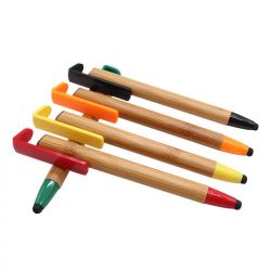 Multifunctional Press-type Eco-friendly Wood Pen