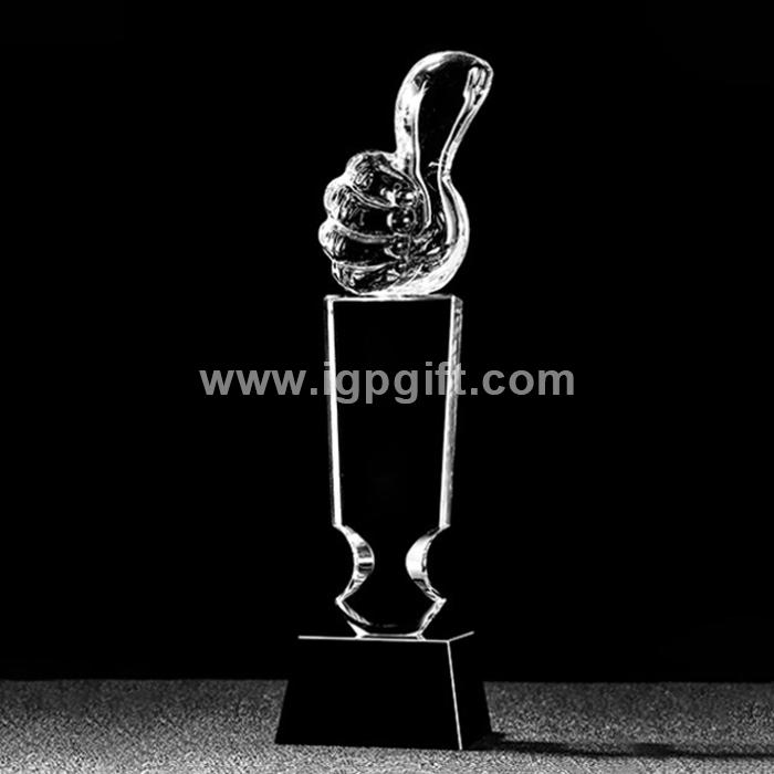 IGP(Innovative Gift & Premium)|手勢手語點讚水晶獎座