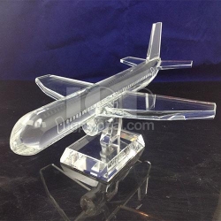 飞机模型水晶摆件