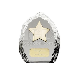 Stone Monument Crystal Paperweight