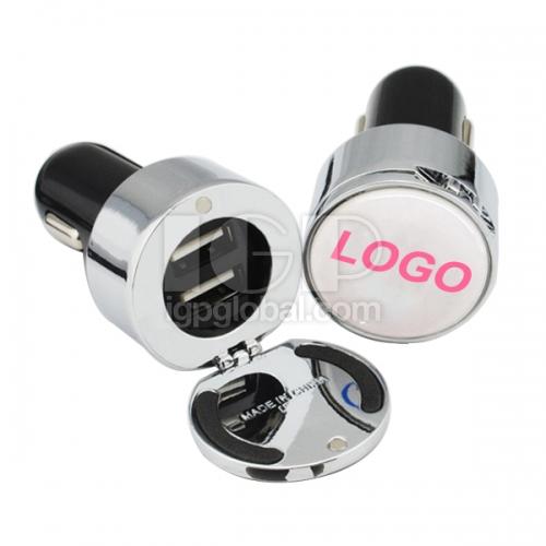 IGP(Innovative Gift & Premium) | Circle Metal Clamshell Car Charger
