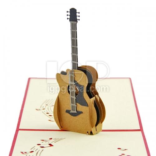 IGP(Innovative Gift & Premium) | Paper Sculpture Guitar Greeting Card