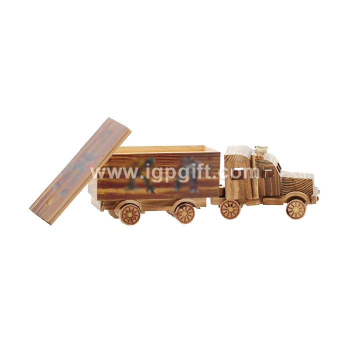 IGP(Innovative Gift & Premium) | Wooden container vehicle model ornament