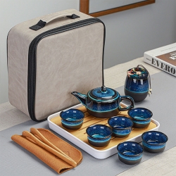 陶瓷收纳旅行茶具套装
