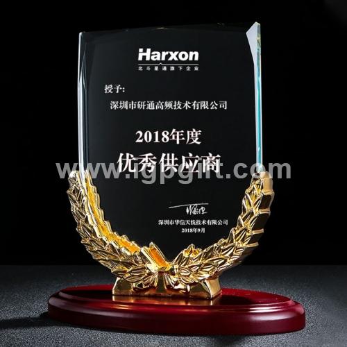 IGP(Innovative Gift & Premium) | Wheat bracket crystal trophy