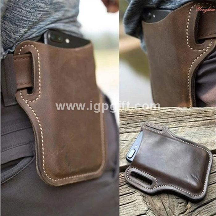 IGP(Innovative Gift & Premium) | Leather waist bag for mobile phone