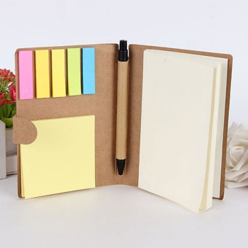 Recycle Memo Pad with Pen Set Notebook 