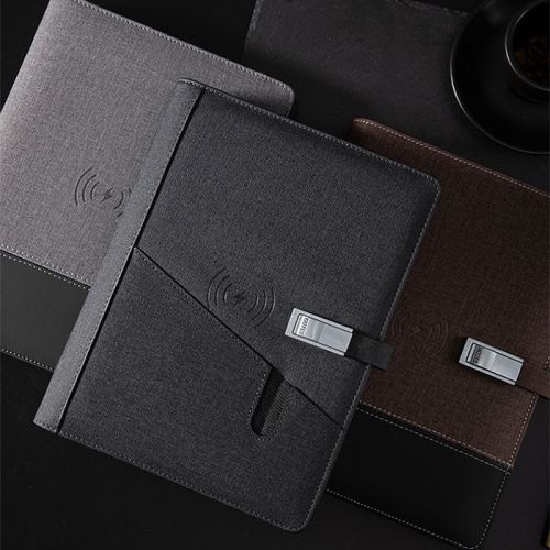 IGP(Innovative Gift & Premium) | Premium Pu Leather Cover Notebook with Power Bank