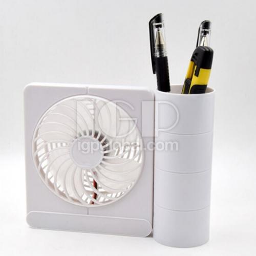 IGP(Innovative Gift & Premium) | LED LOGO Customizable Pen Holder Fan