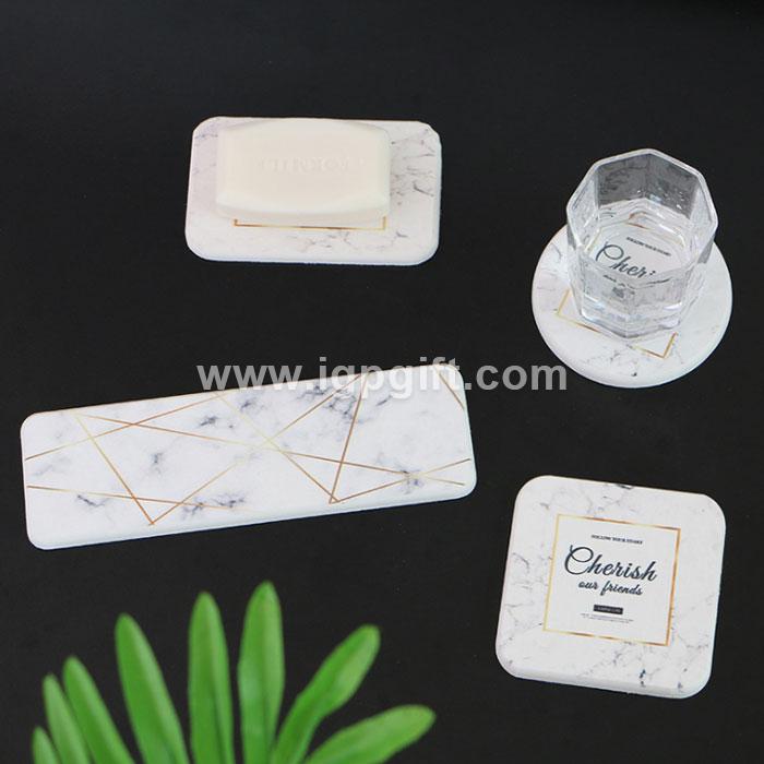 IGP(Innovative Gift & Premium) | Marbling diatom ooze cup mat