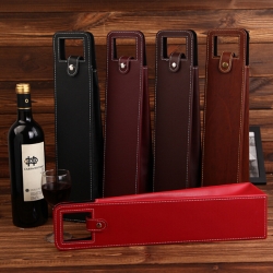 High-end Business Leather Wine Bag