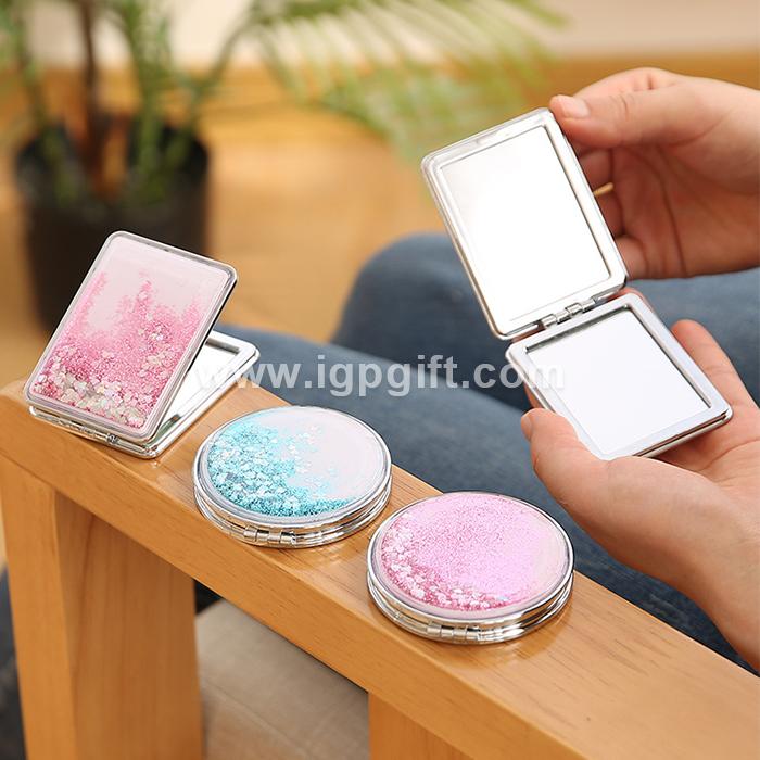 IGP(Innovative Gift & Premium) | Liquid glitter foldable makeup mirror