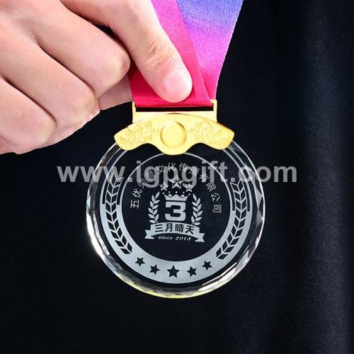 IGP(Innovative Gift & Premium) | Crystal Medal with Ribbon
