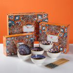 Bohemian Printed Ceramic Cutlery Set
