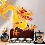 Dragon Year Business Travel Tea Set
