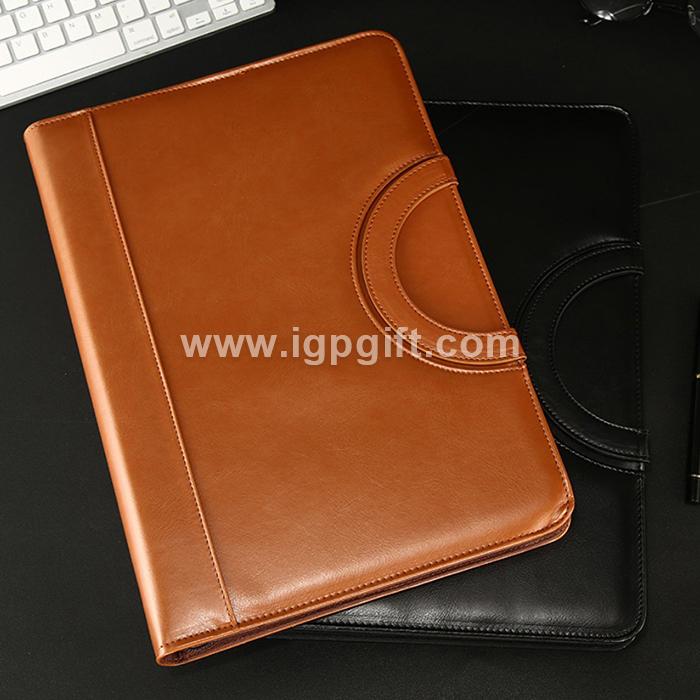 IGP(Innovative Gift & Premium) | Leather loose-leaf notebook portable folder