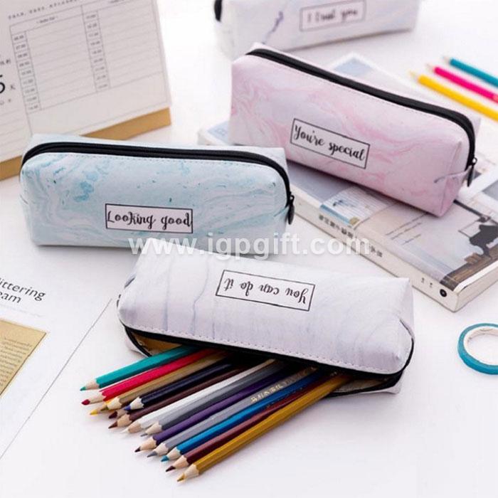 IGP(Innovative Gift & Premium) | PU Marble Pattern Octagonal Pen Bag