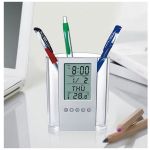 Calendar with pen stand