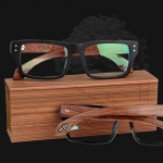 Vintage Wooden Glasses Box