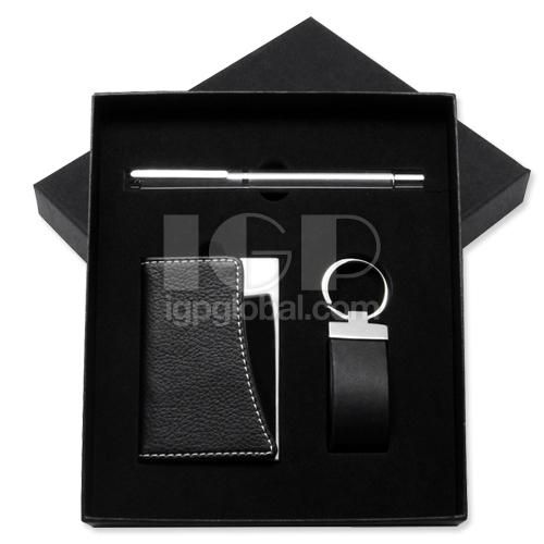 IGP(Innovative Gift & Premium)|名片盒+钥匙扣+宝珠笔套装