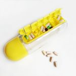 Creative Large Water Bottle with 7-Days Pill Box