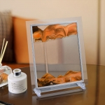 创意3D玻璃流沙画摆件