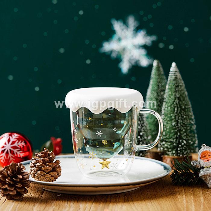 IGP(Innovative Gift & Premium)|聖誕樹雙層玻璃杯