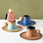 Crude Pottery Gradient Coffee Mug Gift Box