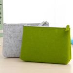 Felted Wool Cosmetic Bag