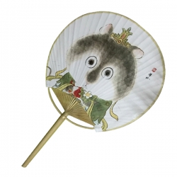High-end Japanese Style Bamboo Circular Fan