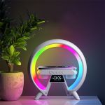 Multi Function Wireless Charger Bluetooth Speaker with Ambient Lighting