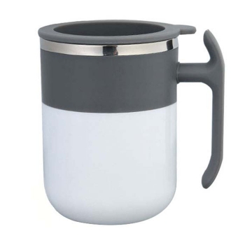 Magnetic temperature difference self-stirring cup