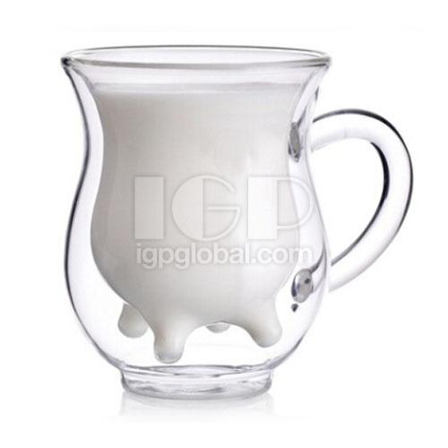 IGP(Innovative Gift & Premium) | Transparent Double Layer Glass Milk Cup