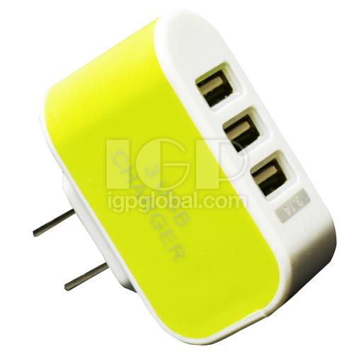 IGP(Innovative Gift & Premium)|三孔USB充電插頭