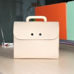 Business Briefcases with Wooden Handle