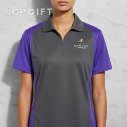 女士運動色塊polo衫
