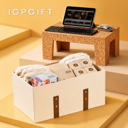 Splitable cork texture multifunctional gift box for Mid-Autumn Festival