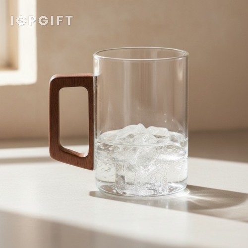 木把手500ml玻璃杯