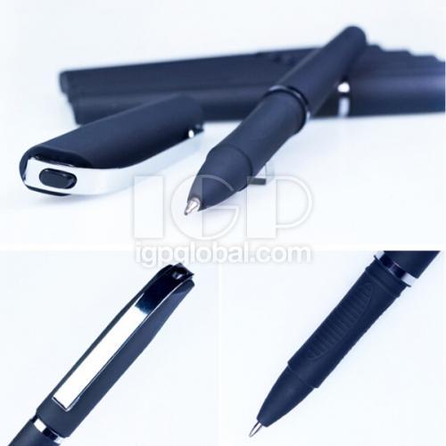 Metal Clip Rubber Rod Gel Pen