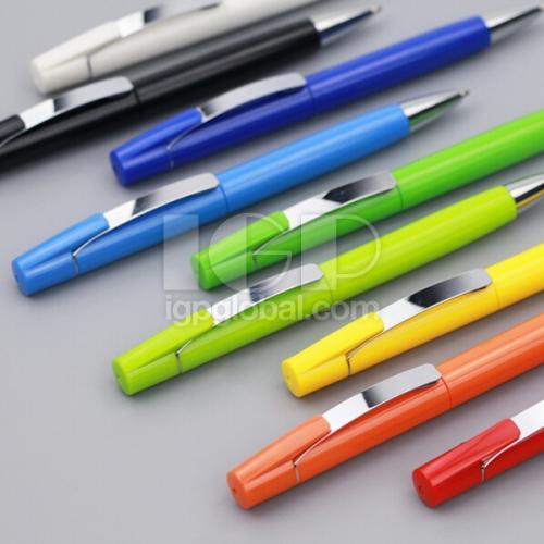 Silver Clip Plastic Pen