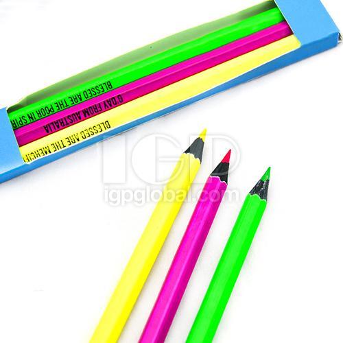 熒光色外觀木質鉛筆