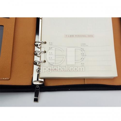 Zipper Business Notebook