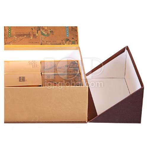 Paper Foldable Moon Cake Box