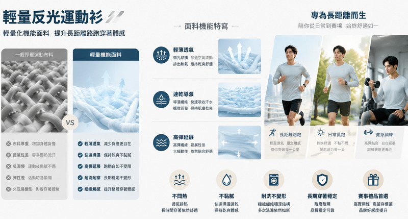 馬拉松賽事專屬禮品 輕量反光運動衫安全設計解析