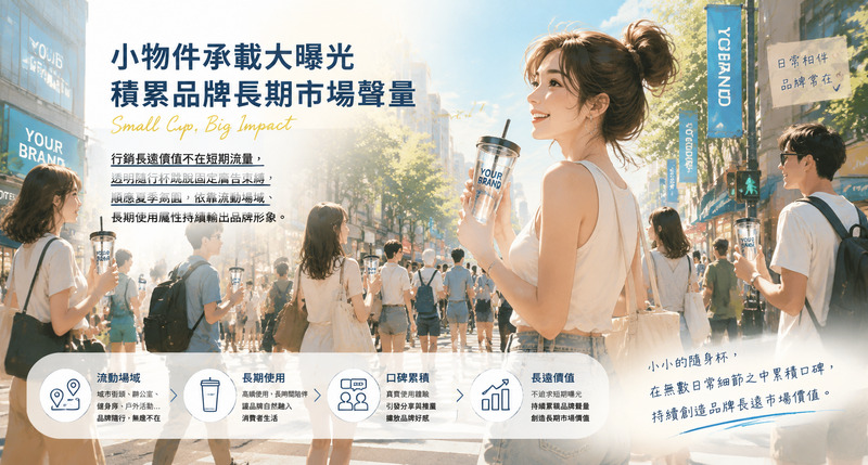 夏日流動街頭廣告，透明隨行杯賦予品牌戶外曝光