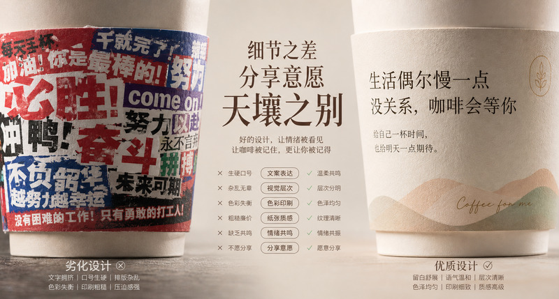 杯套禮品社交傳播價值，創意文案印刷帶動拍照分享